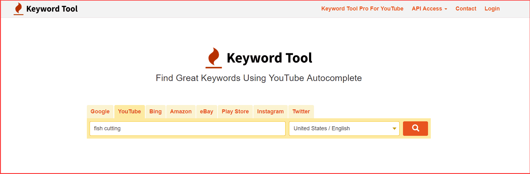 Keyword tool For Youtube