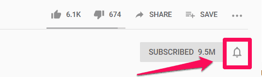Subscribe Bell Button