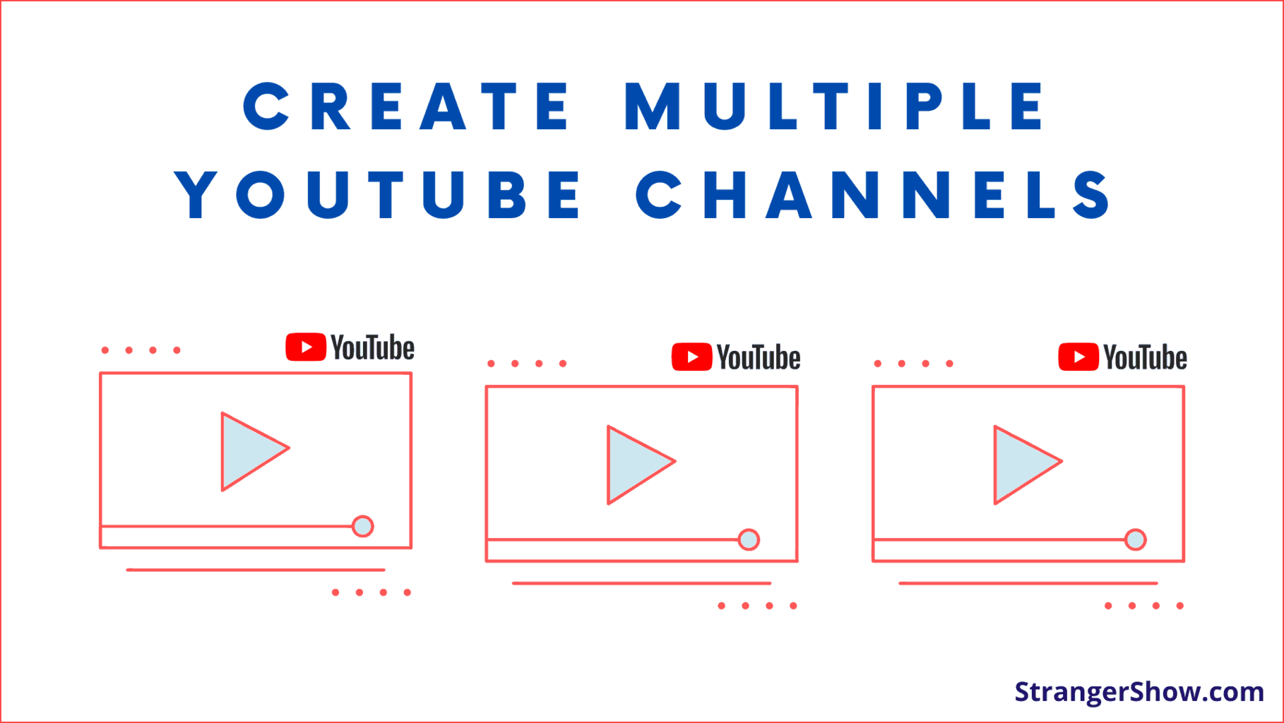 How to Make Multiple  channel with one email account?