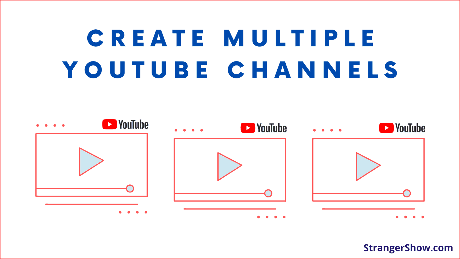 Create Multiple YouTube channels