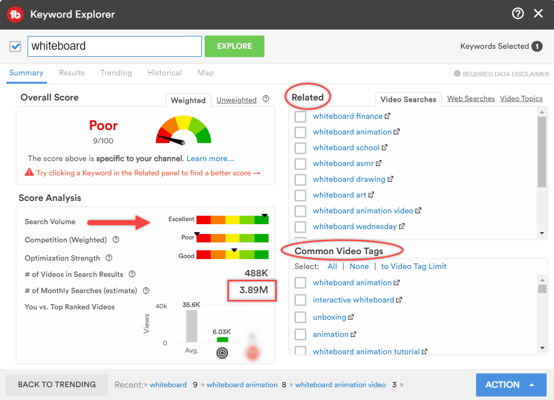 Keyword explorer TubeBuddy case study for 30 days YouTube challenge