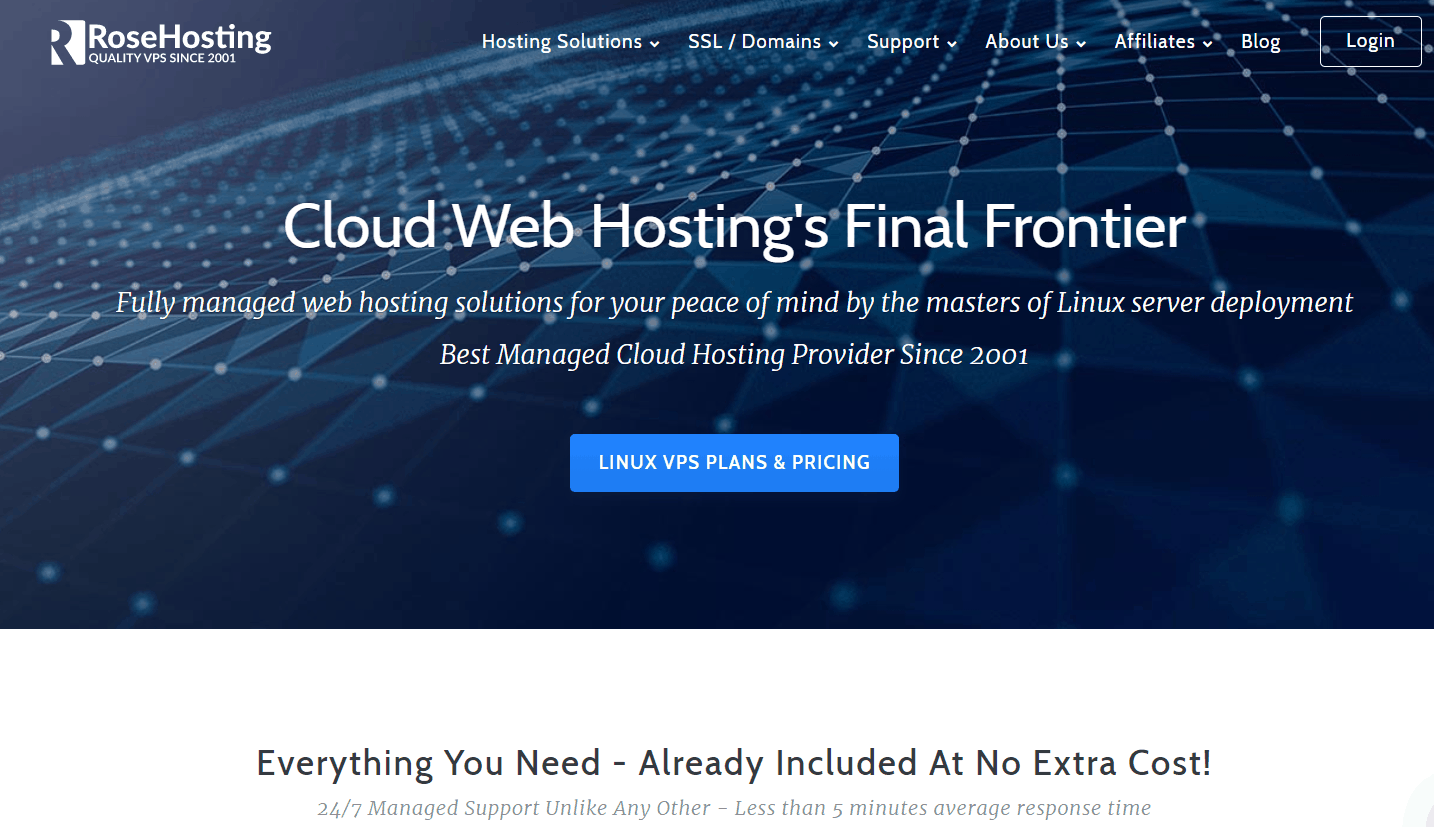 Rosehosting web hosting affiliate program