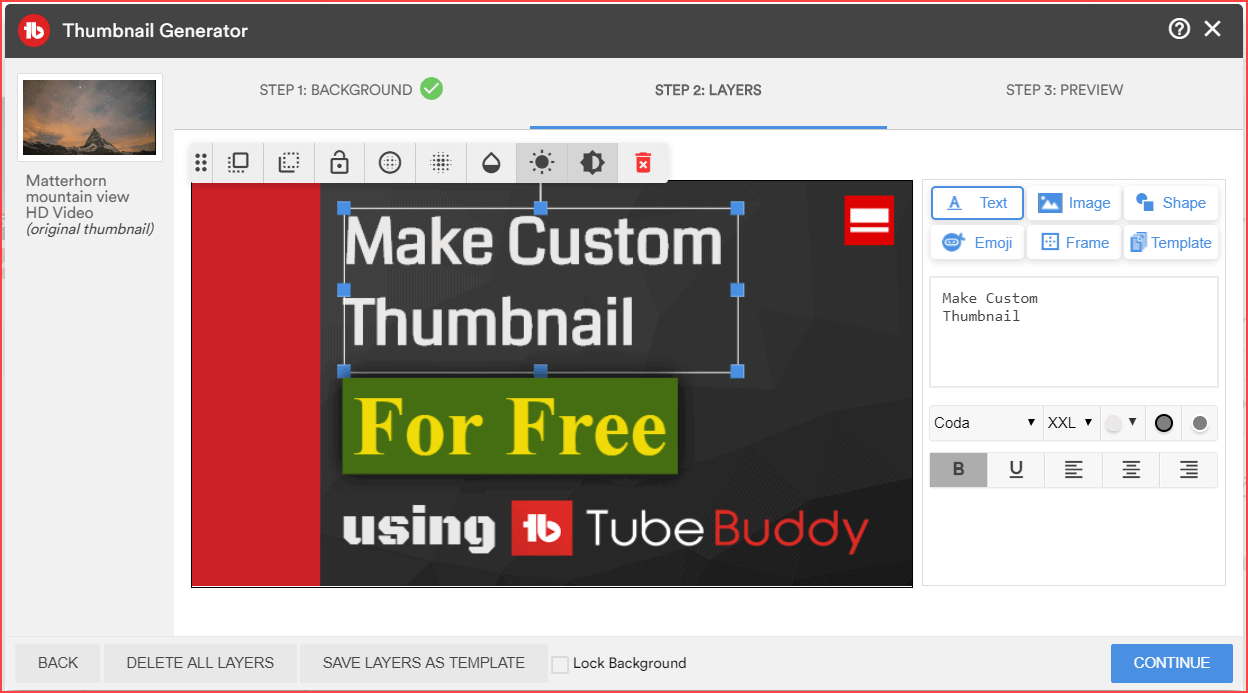 Thumbanil Layer Page