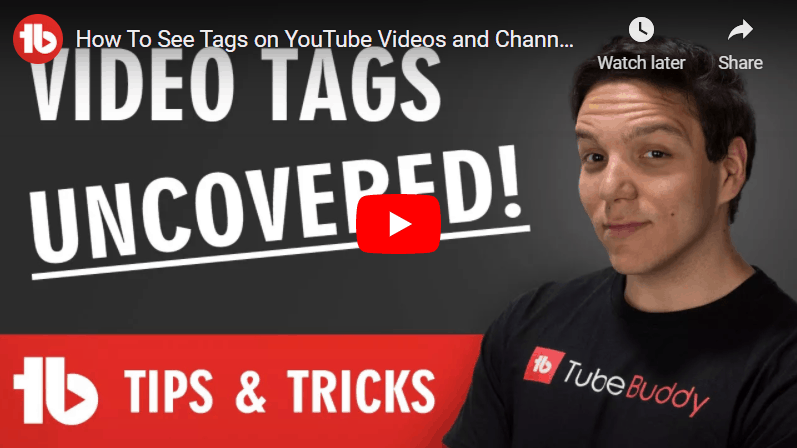 How to see YouTube tags explained video presentation