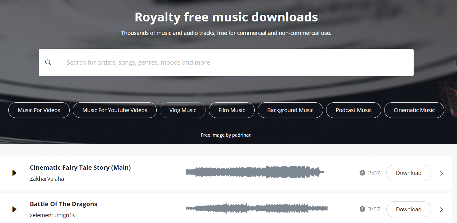Pixabay Royalty Free Music Downloads