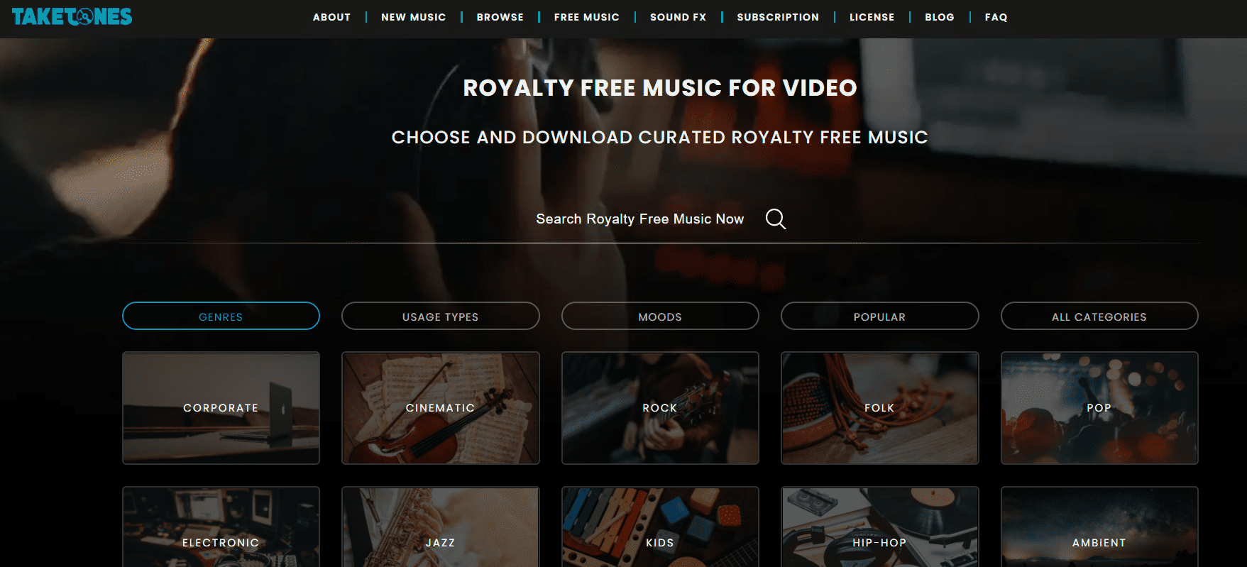 Take Tones Royalty Free Music for Videos