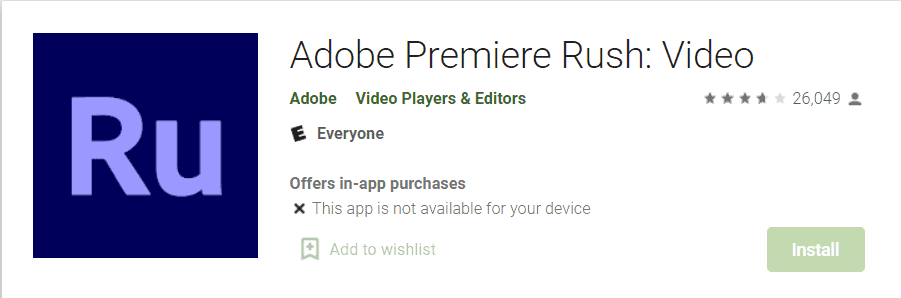 Adobe premier rush
