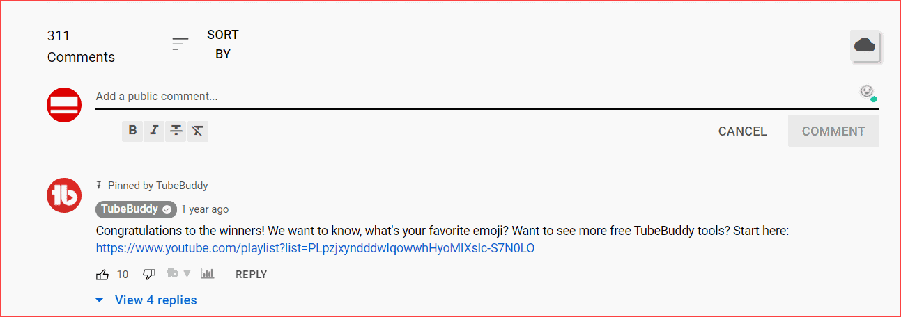 How to add emojis on YouTube comments