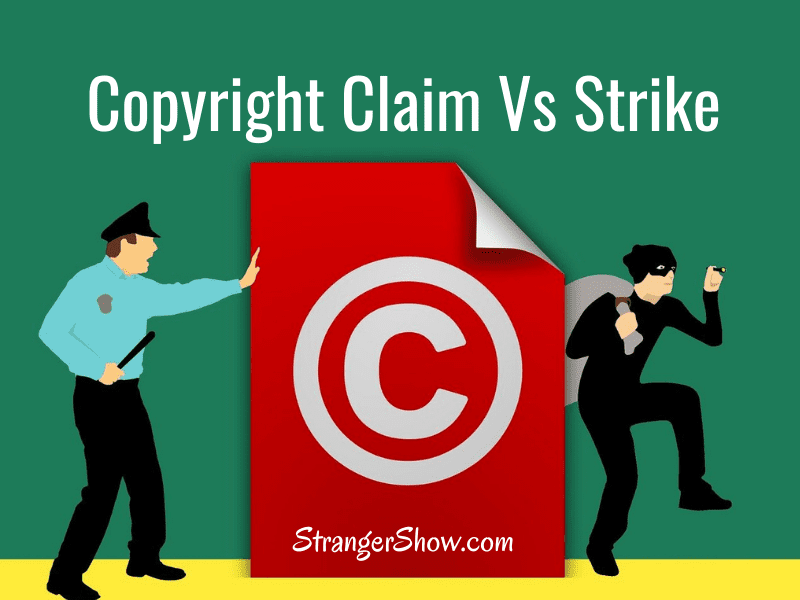 Copyright claim vs strike