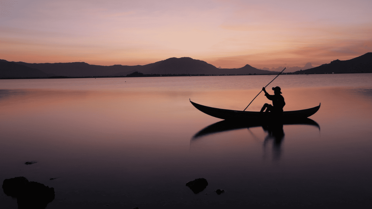 Boat Sailing Alone