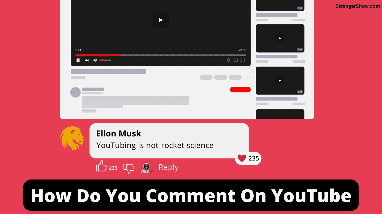 How do you comment on YouTube