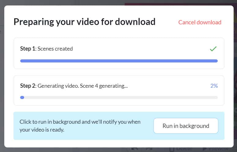Preparing Video download