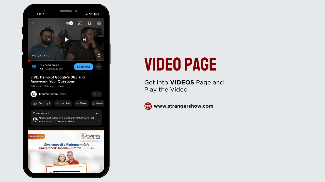 Video Play Page