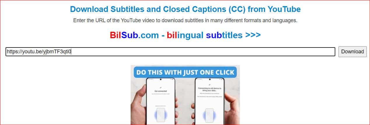 Paste subtitles in yousubtitlesdotcom