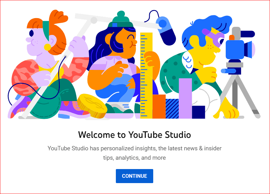 Welcome to YouTube Studio Banner
