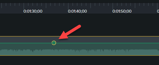 First Audio point to add and adjust