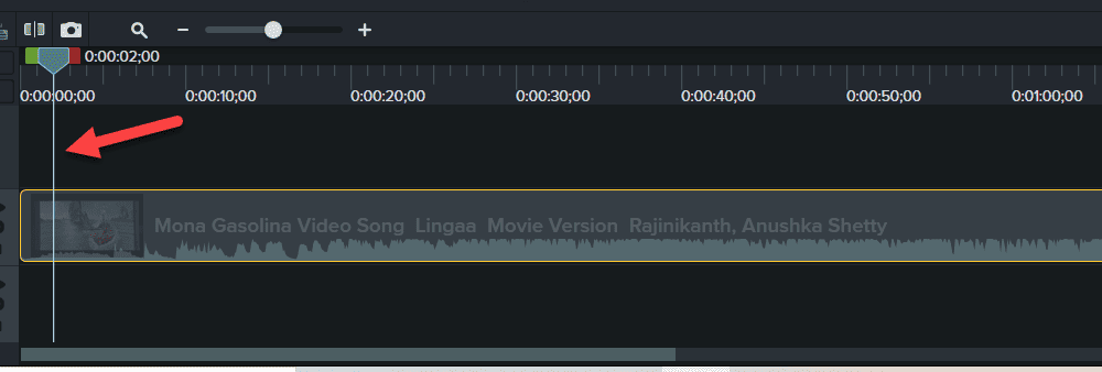 Vertical line in Camtasia