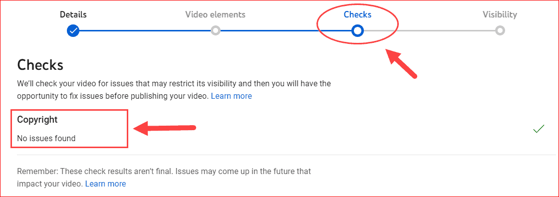 YouTube Copyrights Checker While Uploadind Videos