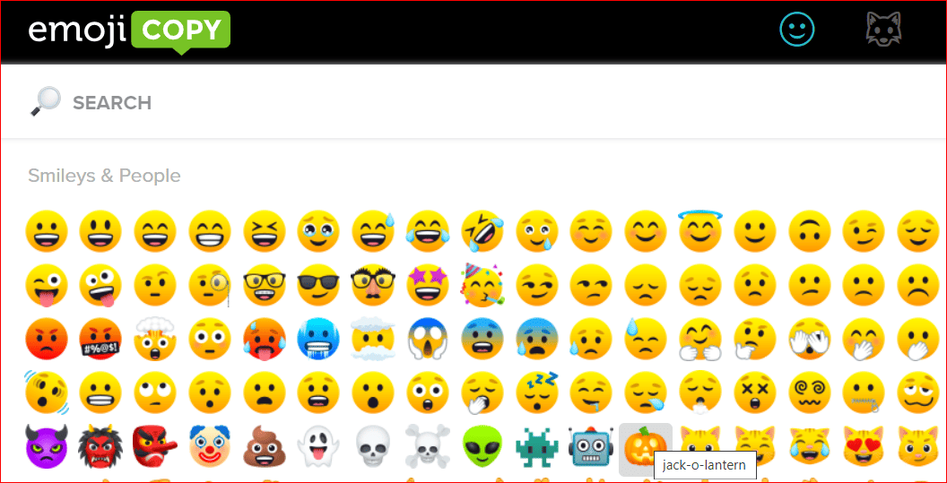 EmojisCopy Website