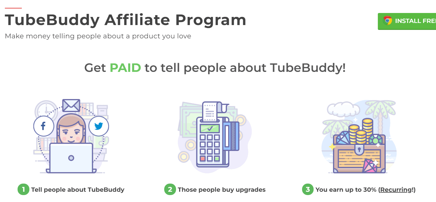 TubeBuddy recurring affiliate program