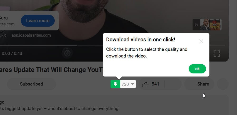 Download Videos in One-Click