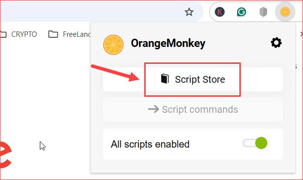 Orange Monkey Script Store